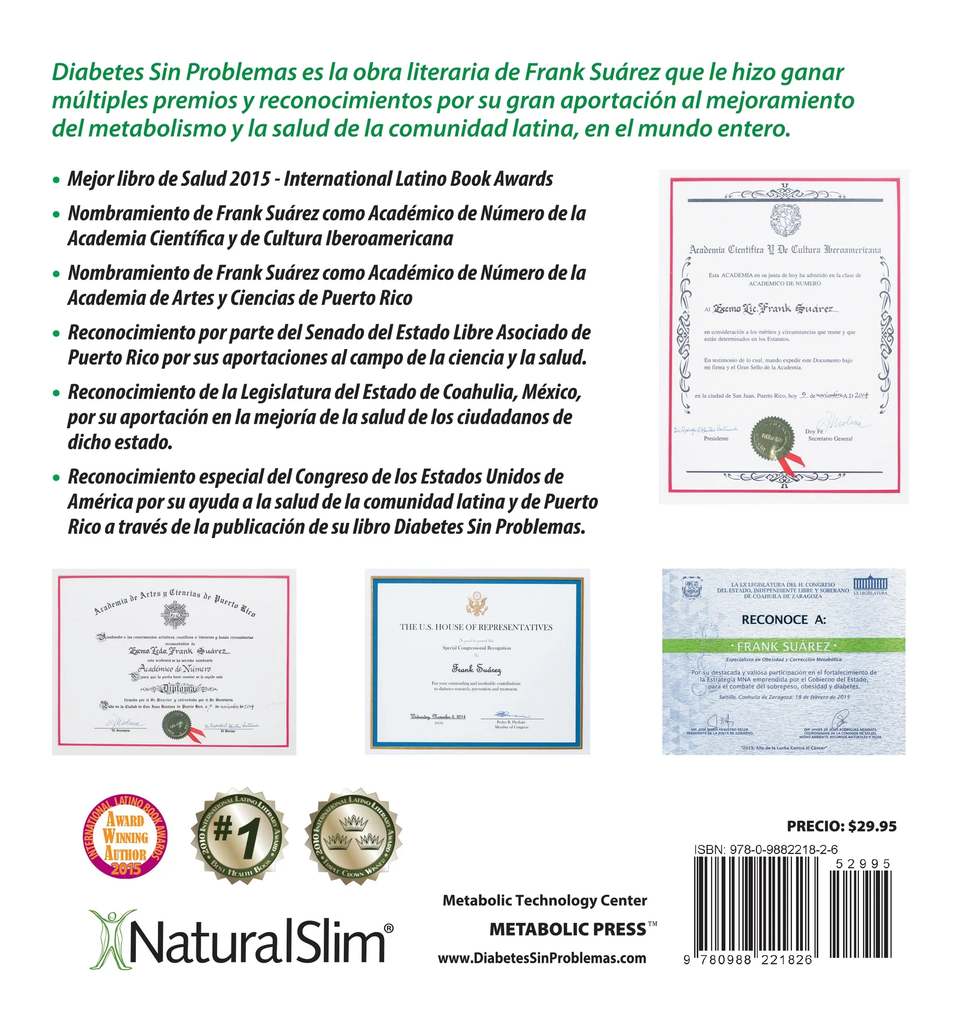 Libro Diabetes Sin Problemas Version Profesional Limitada de Frank Suárez - Image 3