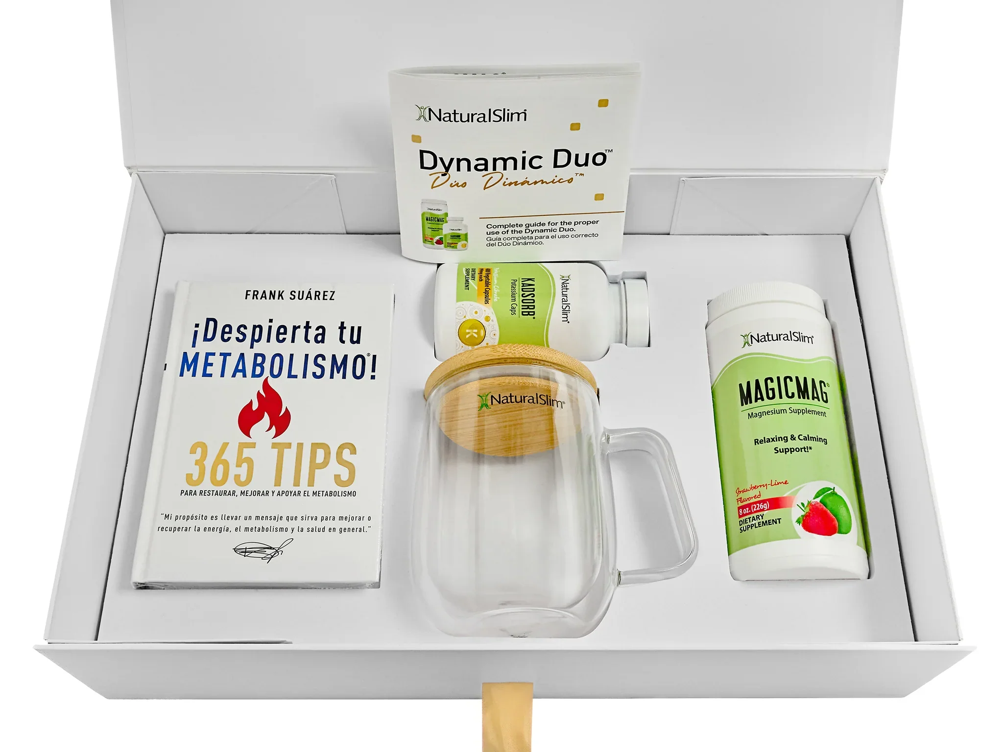 Dynamic Duo Gift Set | MagicMag®, Kadsorb®, Despierta tu Metabolismo! Book, Mug and Gift Box with Information Leaflet| Magnesium - Image 3