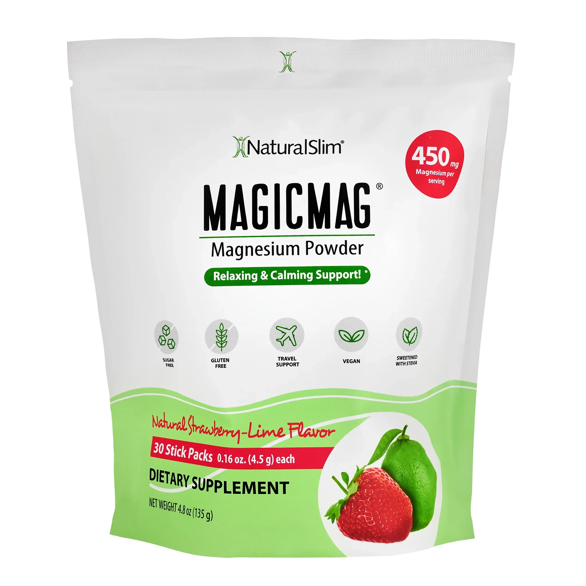 MAGICMAG® Stick Packs | Travel | Strawberry-Lime | Magnesium Citrate Supplement - Image 8