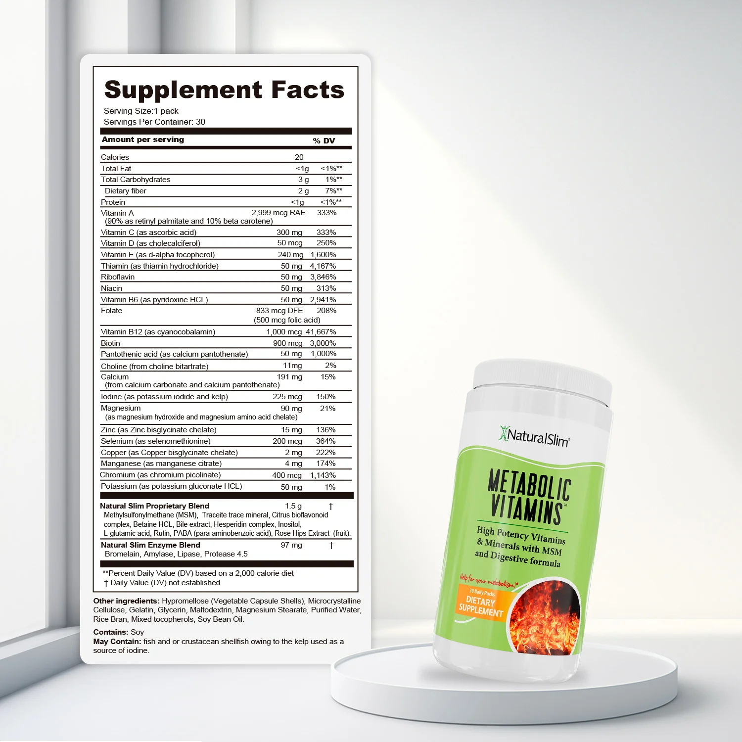METABOLIC VITAMINS™ High Potency Vitamins for Metabolism, B-Complex with Niacin (B3) + Minerals - Image 5