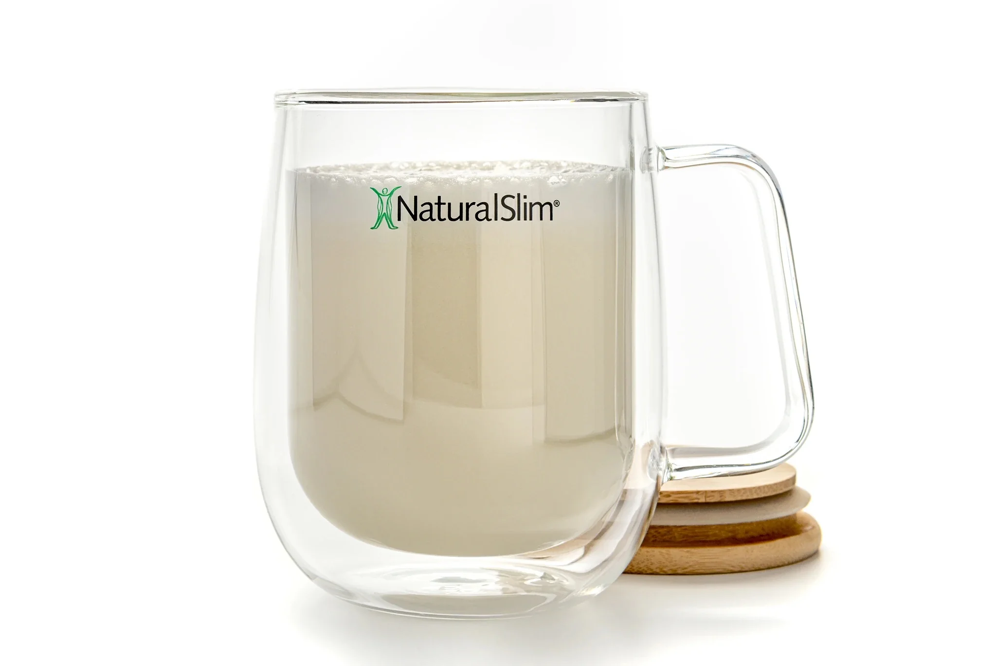 NaturalSlim® Double Wall Glass Mug - Image 3